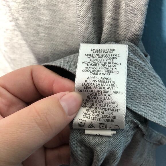 Travis Mathew Shirt Mens Large Gray Polo Casual Golf Pima Embroidered Logo - Picture 8 of 10